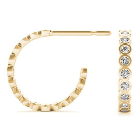 HN Lux Bezel Hoops
